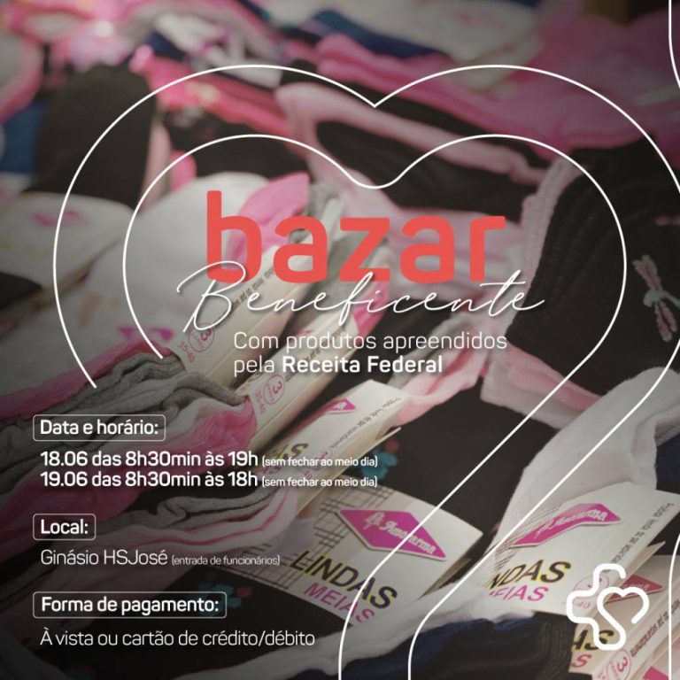 Criciúma: HSJosé realiza Bazar com produtos doados pela Receita Federal