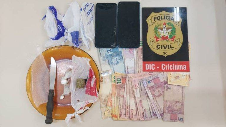 Criciúma: polícia cumpre mandados em investigações de tráfico de drogas