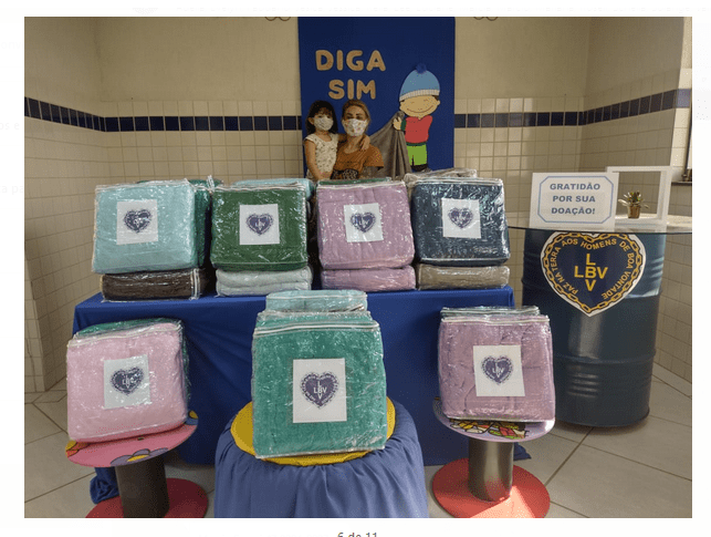 LBV cobertores a famílias em situação de vulnerabilidade em Criciúma