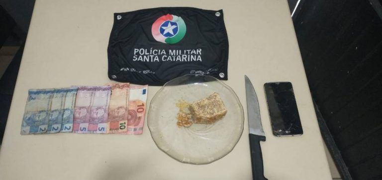 Criciúma: homem é preso com 185 gramas de crack no Bairro Milanese