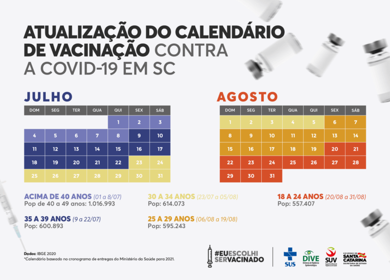 Novo calendário foi divulgado em 1º de julho – Foto: Divulgação/Secom/ND