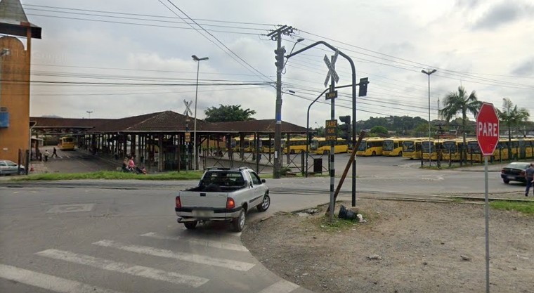 trilhos de trem em Joinville