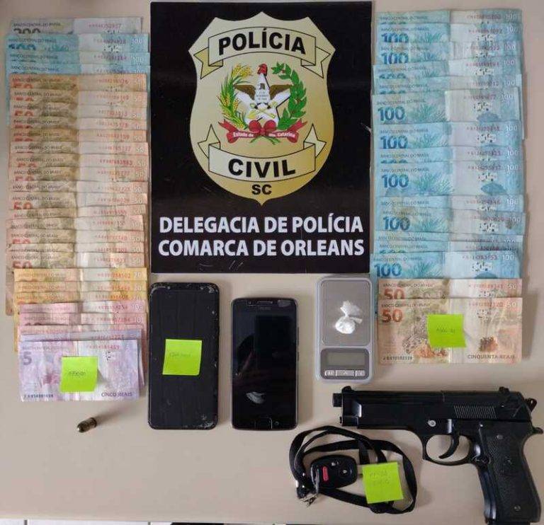 Orleans: polícia prende traficante que mantinha “delivery” de cocaína
