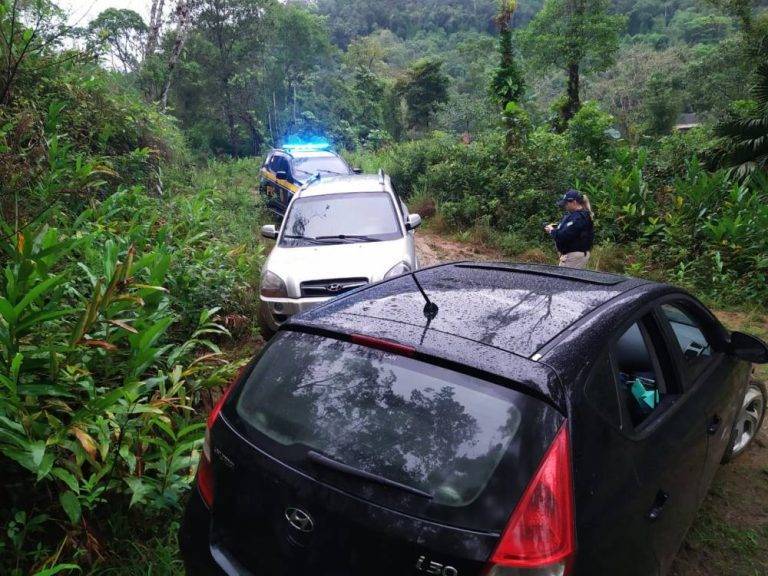 PRF descobre esconderijo de carros roubados e recupera veículos na BR101