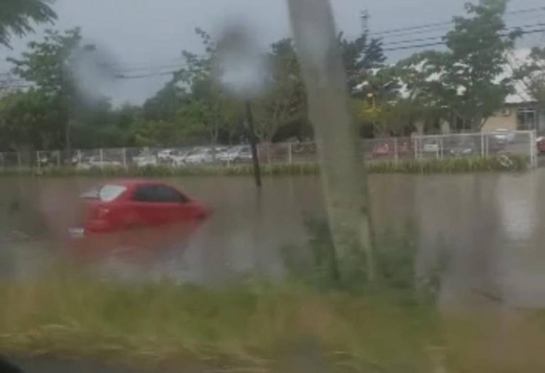 Temporal provoca alagamento em Araranguá