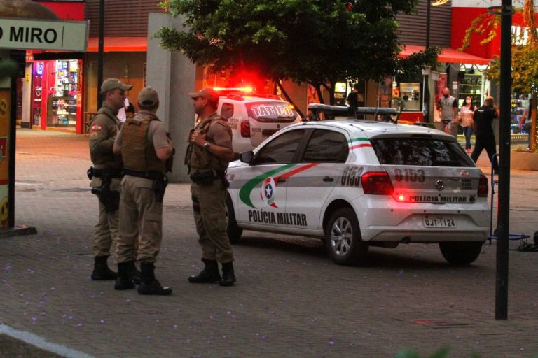 Até o Natal, segurança reforçada no centro de Criciúma
