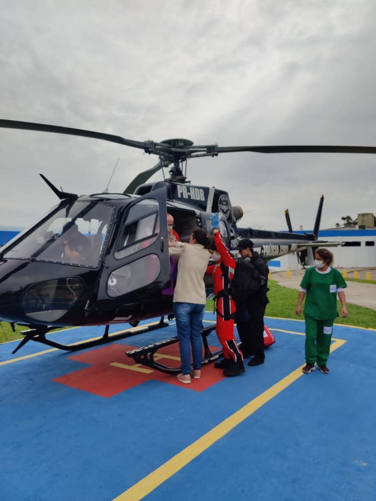 Criança é transferida de Ararangua para UTI em Lages