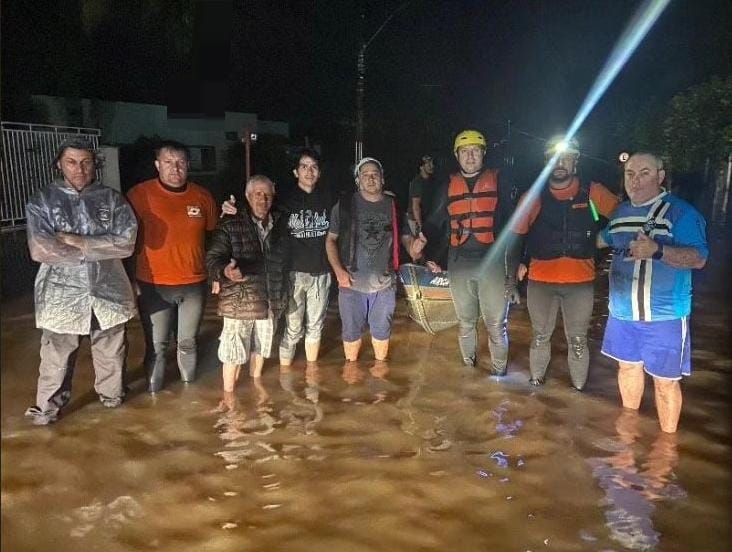 Do Extremo Sul para o salvamento das vítimas da enchente no RS