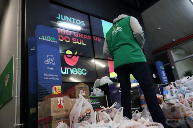 SOS Rio Grande do Sul: Campanha da Unesc entra em nova fase