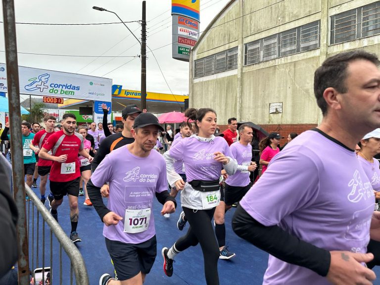 Corrida do Bem movimenta 400 participantes em Tubarão