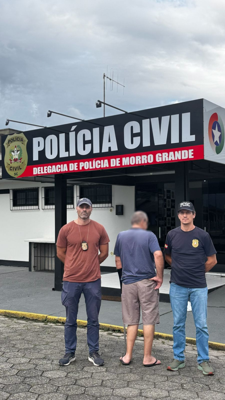 Homem de 70 anos é preso por estupro de vulnerável em Forquilhinha