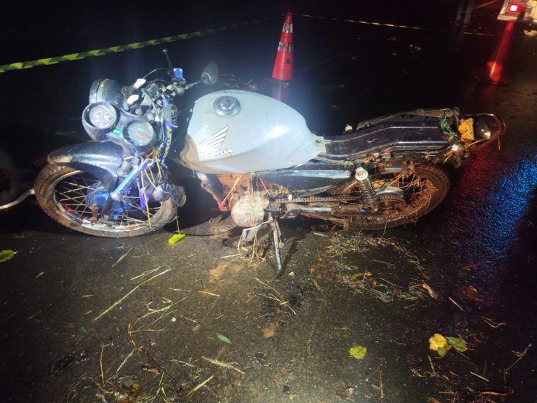 Motociclista morre após choque em defensa na SC-283