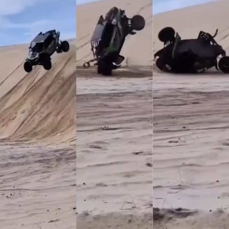 Vídeo flagra momento em que piloto sofre acidente em prova de rally