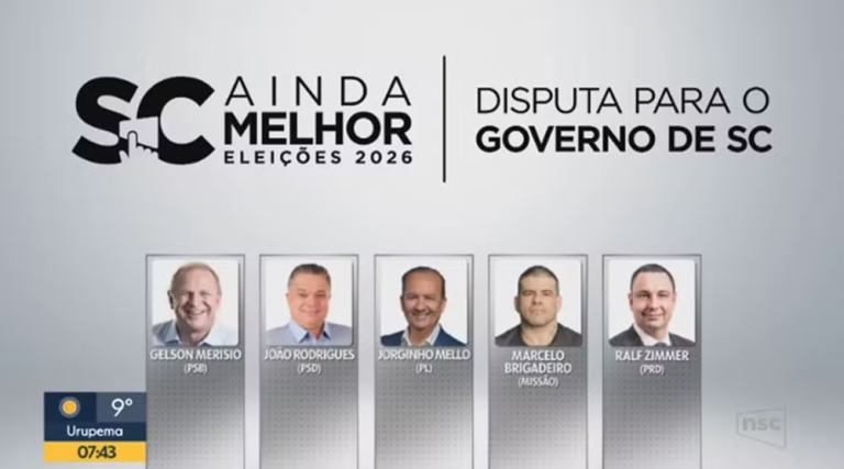 Veja quem são os cinco pré-candidatos ao governo de SC em 2026