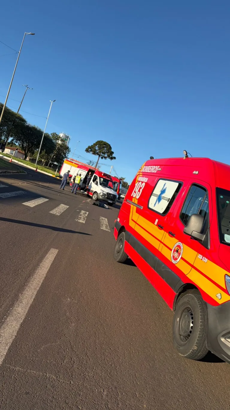 Acidente entre carro e moto deixa homem ferido em Urussanga