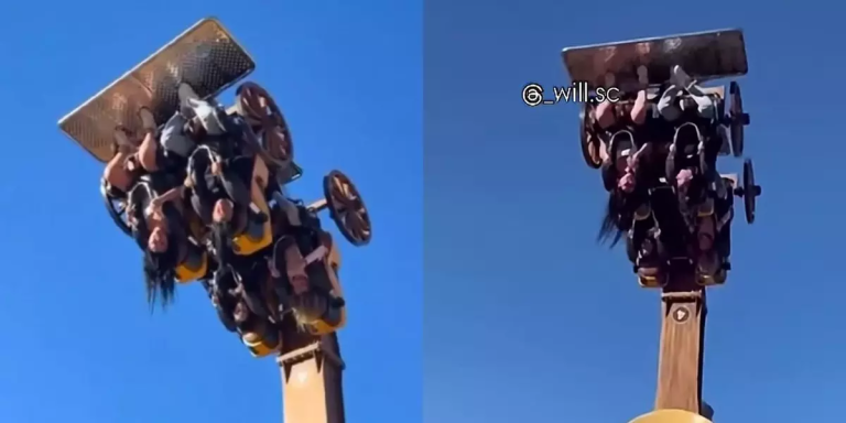 (vídeo)Visitantes ficam presos de cabeça para baixo no Beto Carrero World