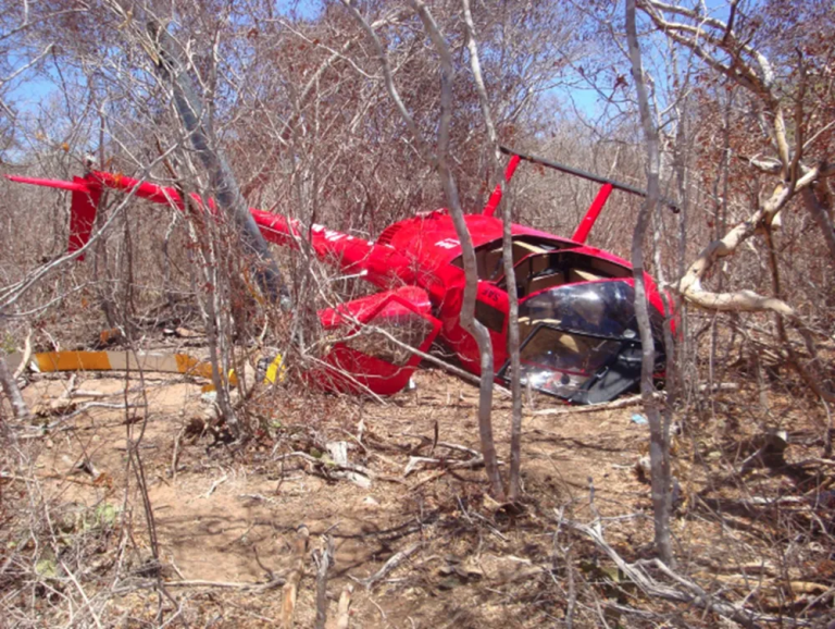 Helicóptero que caiu em Pomerode já havia sofrido acidente na Bahia
