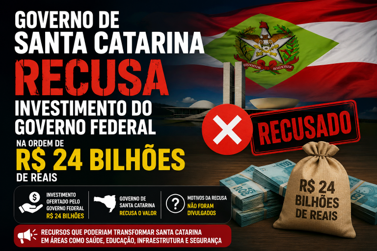Ministro revela que Jorginho recusou investimento de R$ 24 bilhões para SC