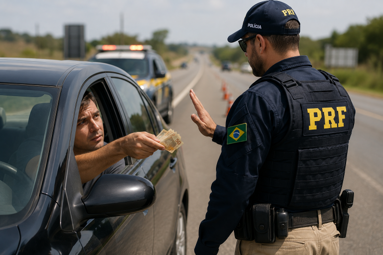 Suborno: SC é TOP 5 de estados com condutores que tentam “comprar” polícia