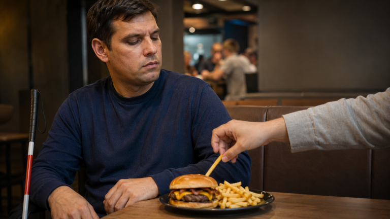 Criciúma: pessoa com deficiência visual denuncia desrespeito em restaurante