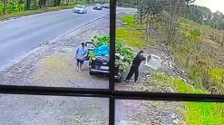 Motorista é flagrado pela Defesa Civil jogando lixo em matagal
