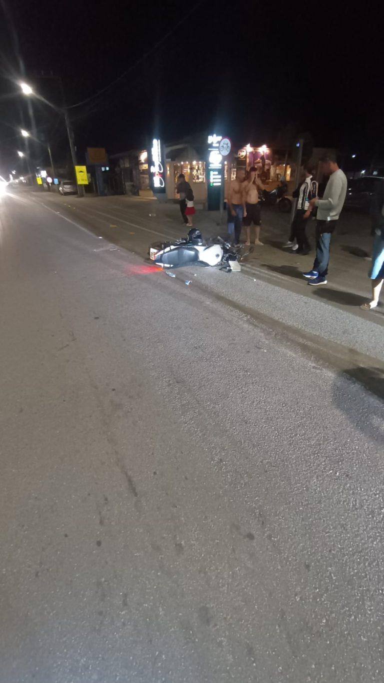 Motociclista fica gravemente ferido após colisão com carro na SC-434