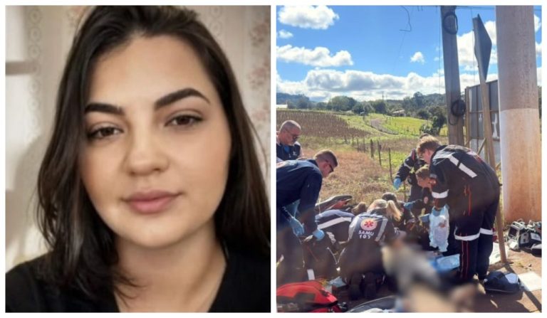 Motociclista de 21 anos morre após colidir contra poste em Chapecó