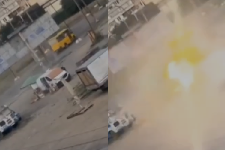 (VÍDEO) Homem é perseguido por drone na Ucrânia e é ferido por detonação
