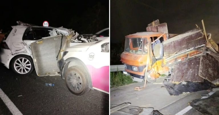 Colisão entre quatro veículos deixa uma pessoa ferida em Itajaí