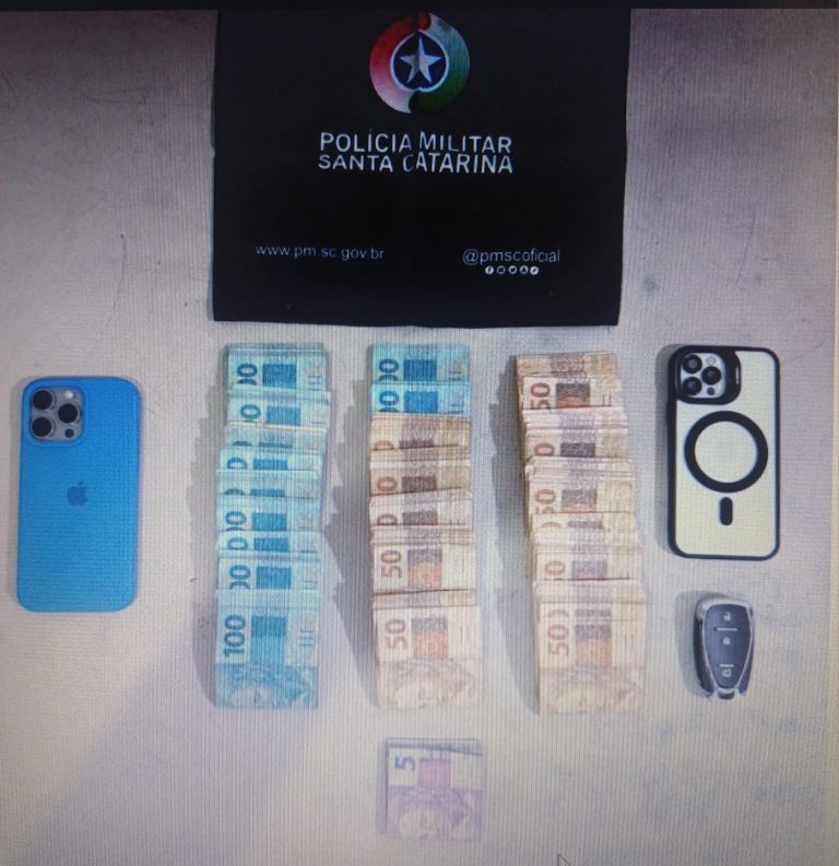 Foragido com R$ 22 mil é preso após perseguição no Sul de SC