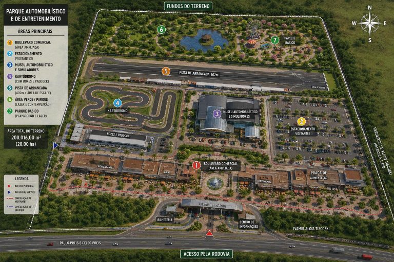Prefeito de Forquilhinha apresenta o anteprojeto do futuro parque temático