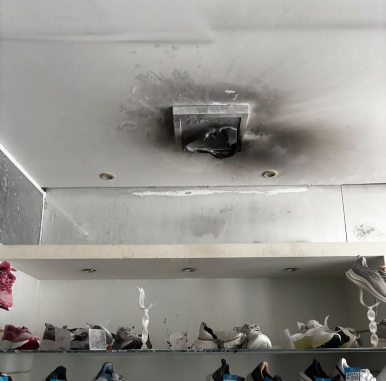 Incêndio em loja de Criciúma começou por causa de uma luminária
