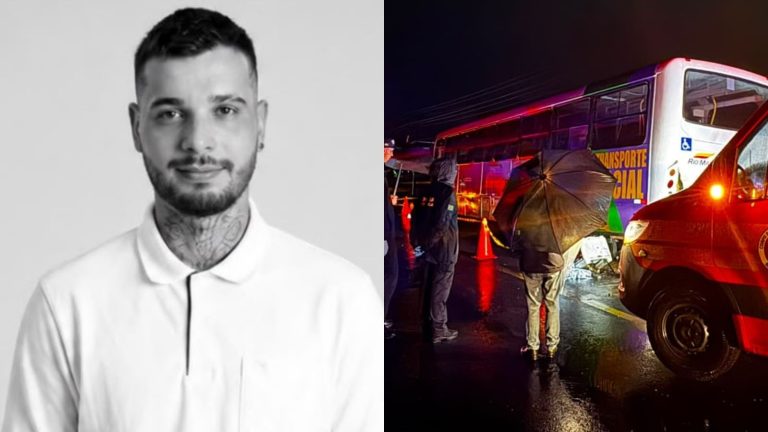 Motoboy morre preso às ferragens após colisão com ônibus em Forquilhinha