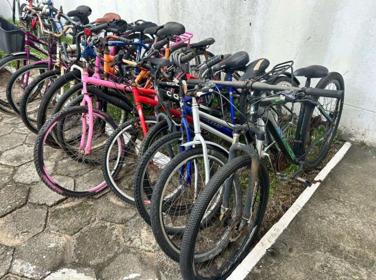 PM destina 28 bicicletas apreendidas a entidade beneficente de Criciúma