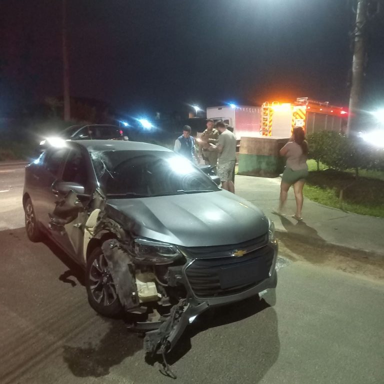 Motociclista fica ferido após colisão com carro na SC-445, em Içara