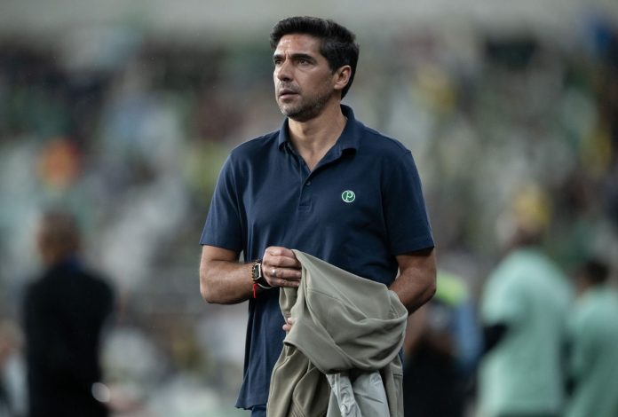 Abel Ferreira em Botafogo x Palmeiras pelo Brasileirão