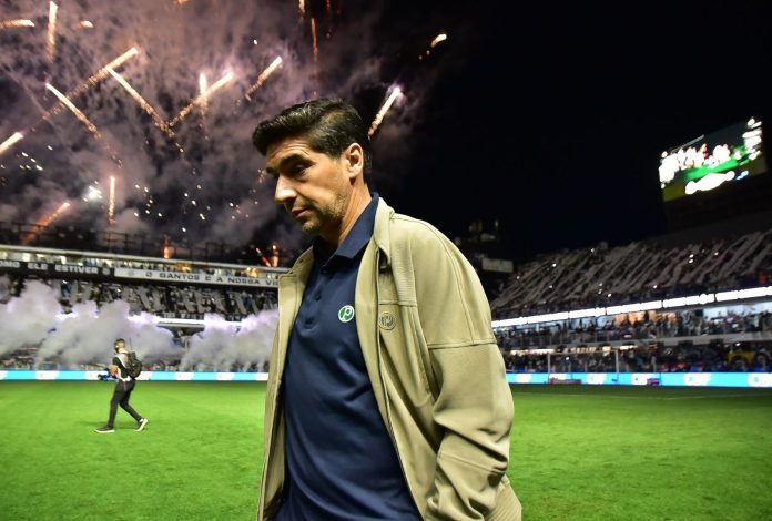 Abel Ferreira em Santos x Palmeiras