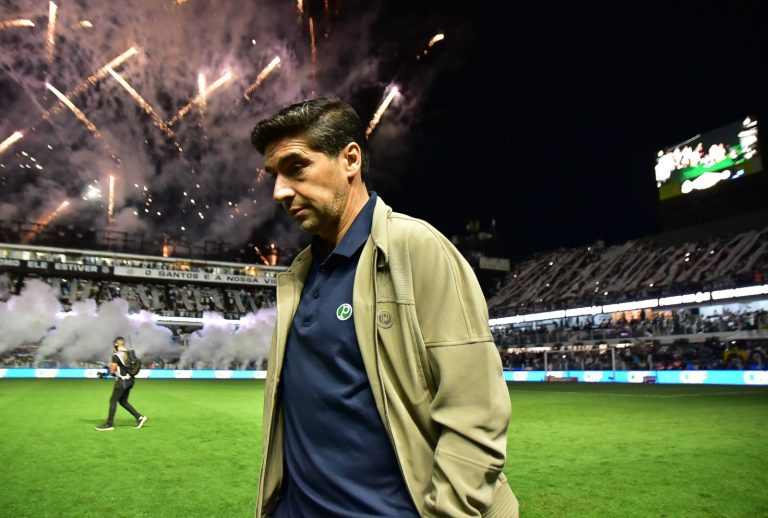 Abel Ferreira em Santos x Palmeiras