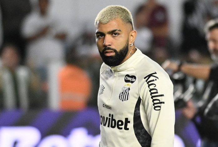 Gabigol, atacante do Santos