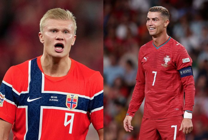 Haaland e Cristiano Ronaldo