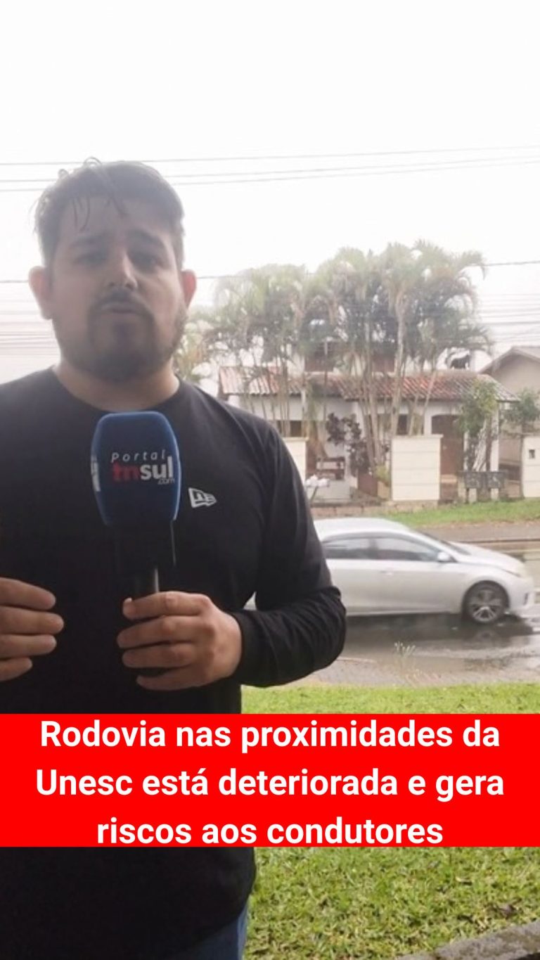 Rodovia nas proximidades da Unesc está deteriorada e gera insegurança