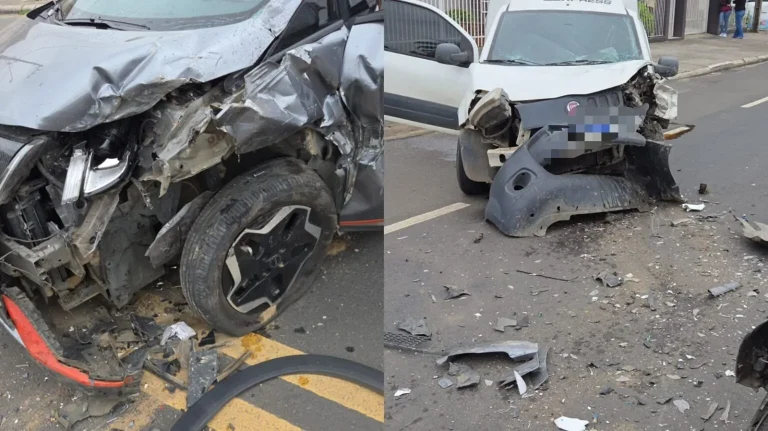 Acidente entre Fiorino e BYD deixa motorista ferido em Forquilhinha