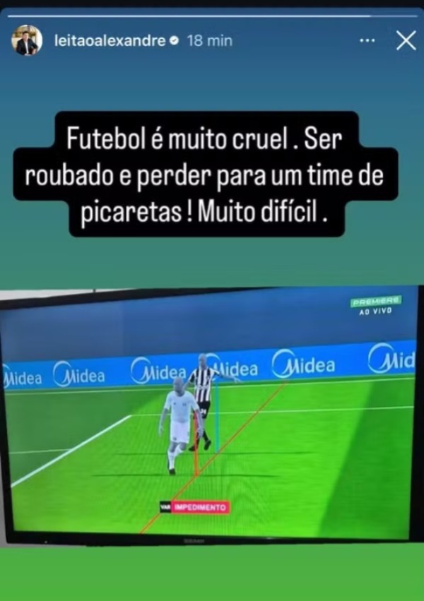 Postagem de Alexandre Leitão