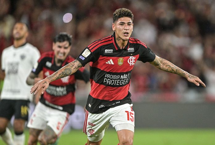 Carrascal em Flamengo x Atlético-MG
