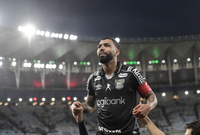 Gabigol em Fluminense x Santos pelo Brasileirão 2026