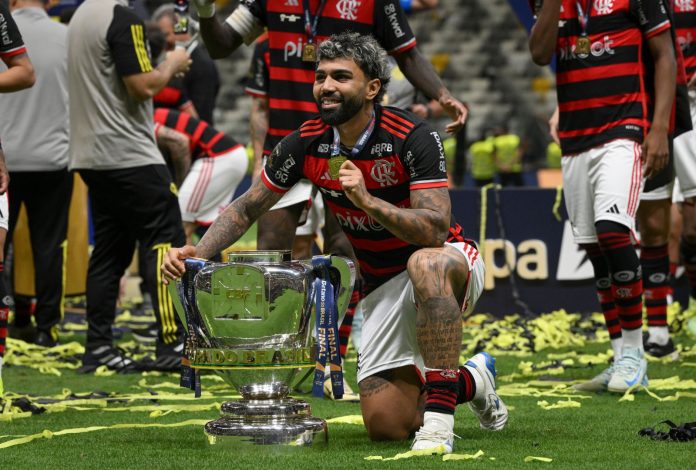 Gabigol no título da Copa do Brasil 2024