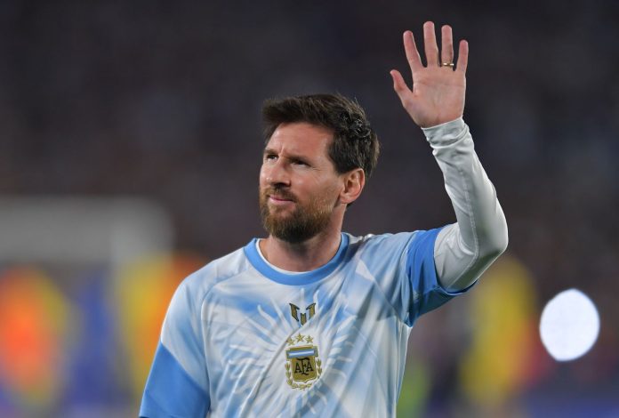 Messi em sua despedida pela Argentina