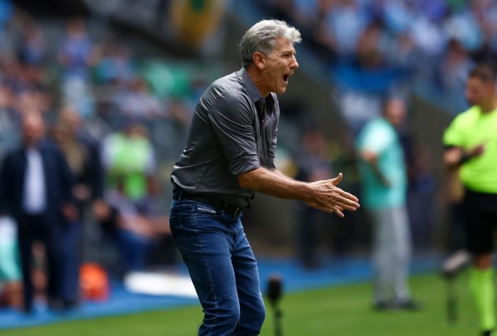 Renato Gaúcho em Grêmio x Palmeiras