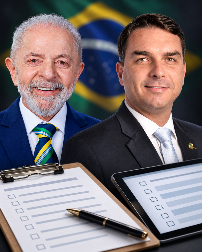 Quaest: Flávio tem 46% e Lula, 44% no segundo turno